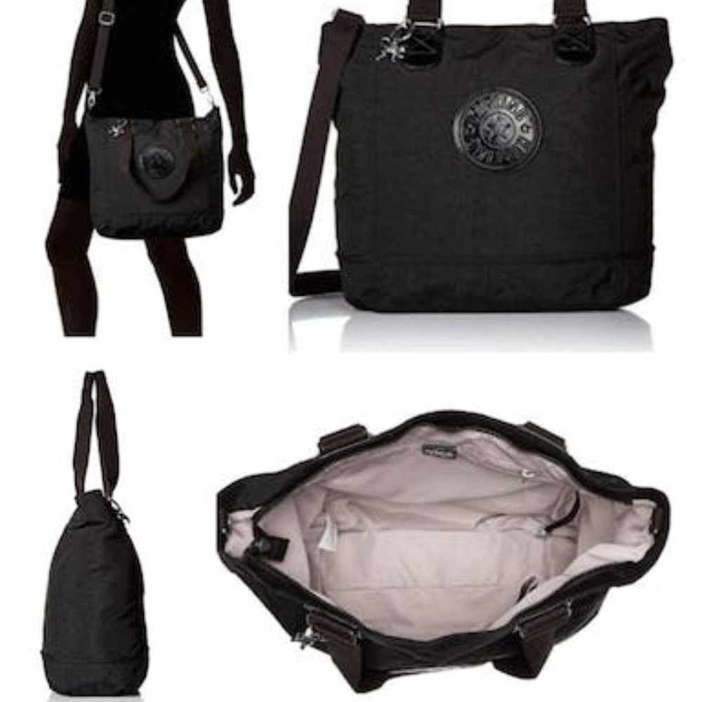 Kipling TM5500 Shopper Black Combo Tote Handbag